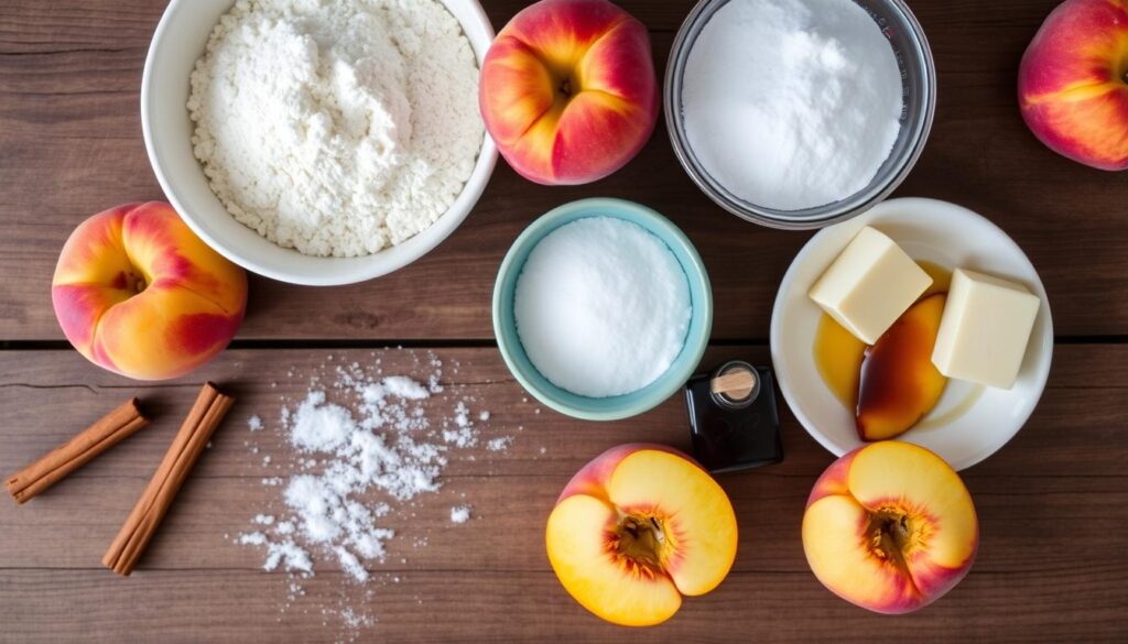 peach cobbler ingredients